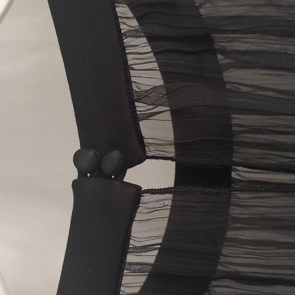 Bebe Sheer Peplum Blouse - Picture 3 of 8